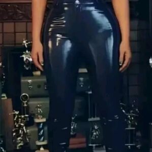 IVY PARK Adidas X Women Latex Wild Blue Pants Size Large NWT